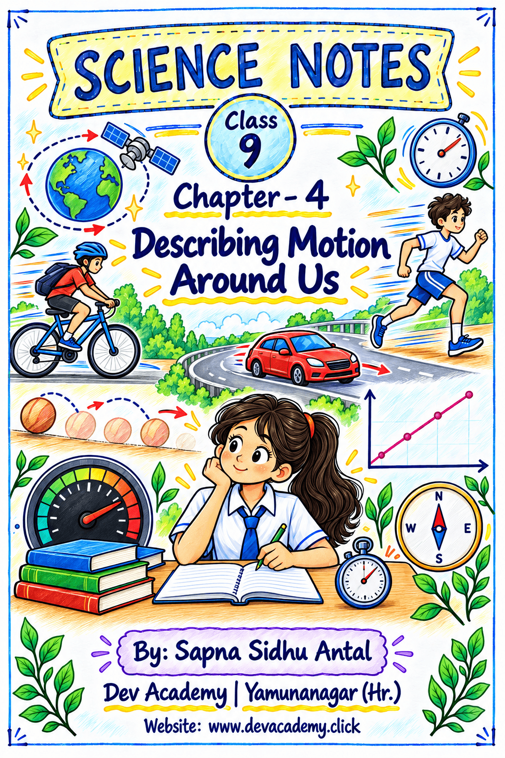 Class 9 Science Notes – Chapter 4: Describing Motion Around Us