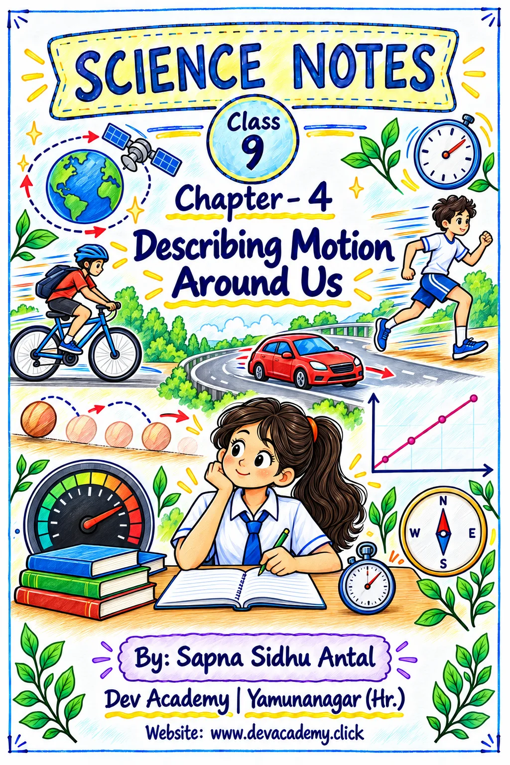 Class 9 Science Notes – Chapter 4: Describing Motion Around Us