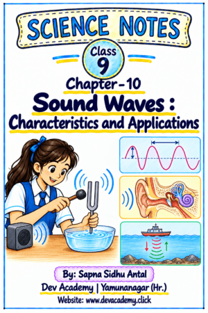 Class 9 Science Notes – Chapter 10: Sound Waves: Characteristics and Applications