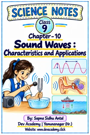 Class 9 Science Notes – Chapter 10: Sound Waves: Characteristics and Applications