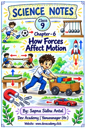 Class 9 Science Notes – Chapter 6: How Forces Affect Motion